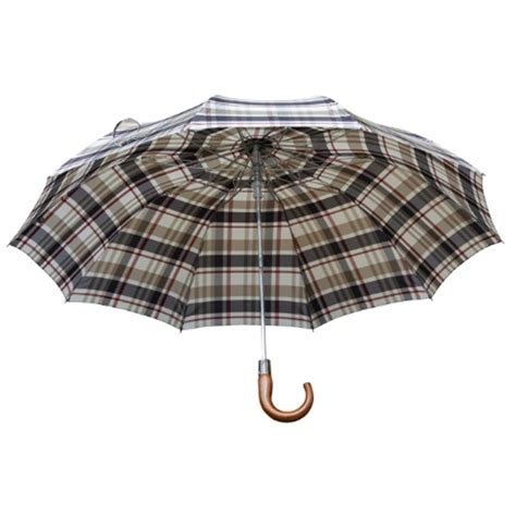 Check Folding Umbrella in Heath 